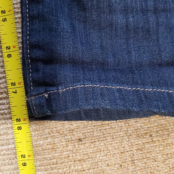 Simply Vera Jeans Women's Size 4 Blue Capri Roll Cuffed Mid Rise Pants - Picture 7 of 8